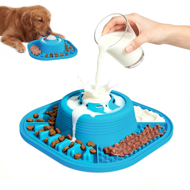 Rolling Ball Dog Slow Feeder Lick Bowl - Anti-Slip, Food-Grade & Dishwasher Safe
