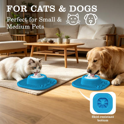 Rolling Ball Dog Slow Feeder Lick Bowl - Anti-Slip, Food-Grade & Dishwasher Safe
