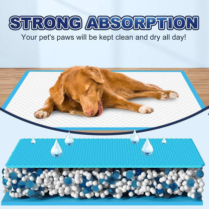 Extra Large 34” x 28” Puppy Pads 100 Count – Super Absorbent Leak-Proof Dog Training Pee Pads Quick Dry