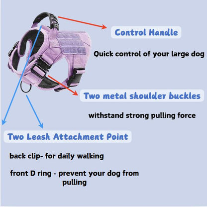 Dog Harness Dog Leash Dog Collar Set with 12 Patches #SummerWins #DealsForYouDays Adjustable Dog Vest for Medium Large Dogs outdoorfun Dog Accessories