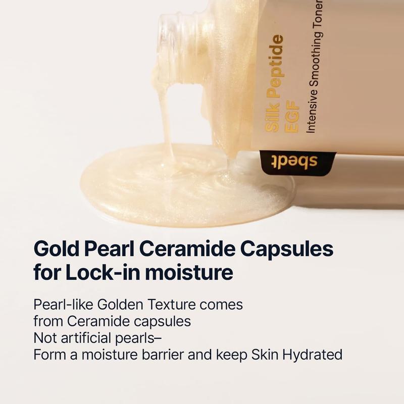 Silk Peptide EGF Anti-Aging Toner | 30 Peptides & Gold Ceramide, Firms Sagging Skin, Smooths Fine Lines, Boosts Radiant Youthful Plump Complexion