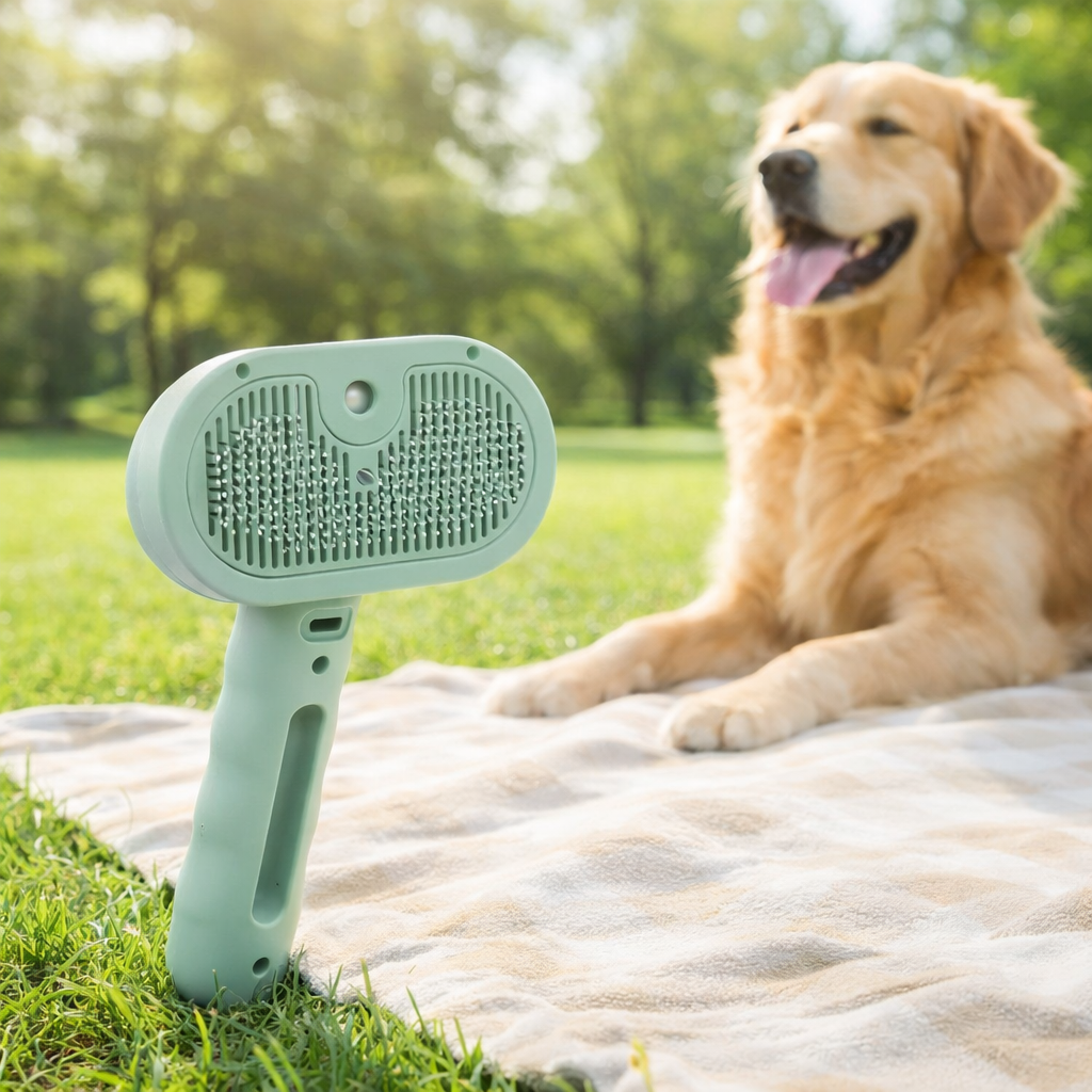 Liquidation Discount 3-in-1 Pet Steam Grooming Brush, Anti-Static Steamy Comb for Shedding Hair Removal, Gentle Massage Brush for Cats & Dogs